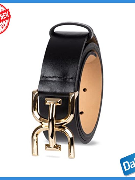 Leather Logo Plaque Buckle Belt for Jeans and Trousers Size Medium main image 5